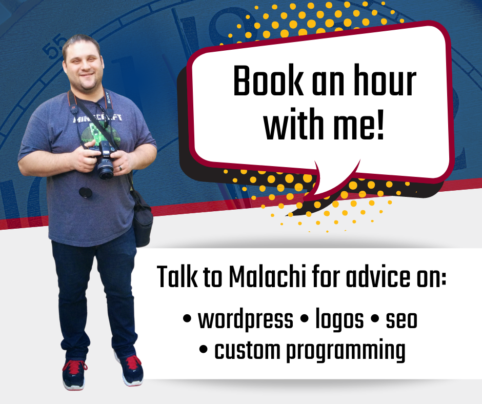 Book an hour with Malachi!